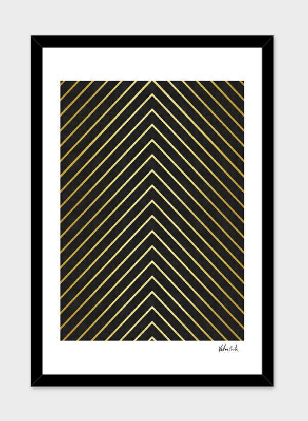 Minimalist and golden art Frame